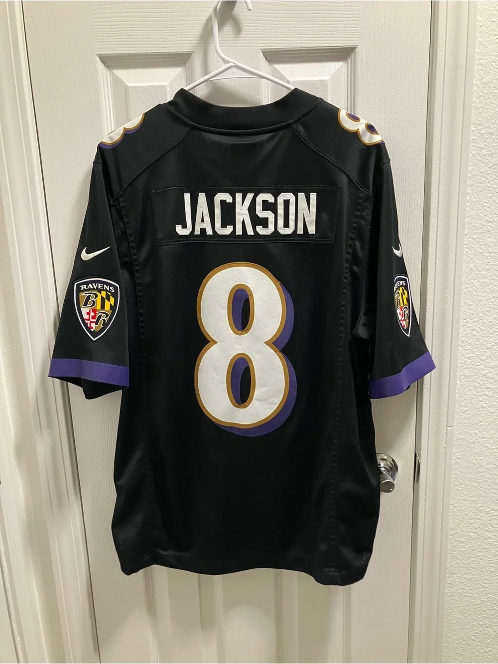 Lamar Jackson Baltimore Ravens Stitched Jersey- Men’s Large